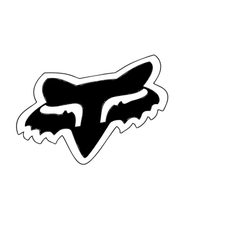 FOX HEAD NALEPKA 4" [BLK]