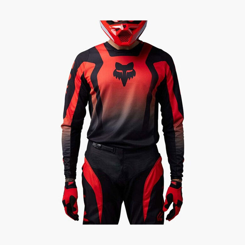 180 LEAN MOTOCROSS SET FOX [FLO RED]
