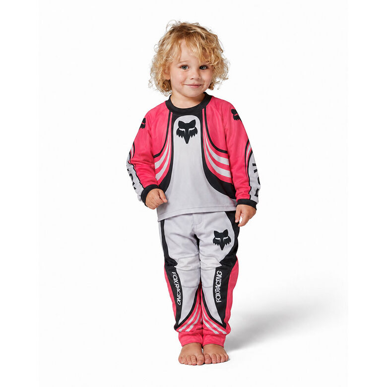 YOUTH MOTOCROSS GEAR SET FOX 180 DRAFT [WHT/PNK]