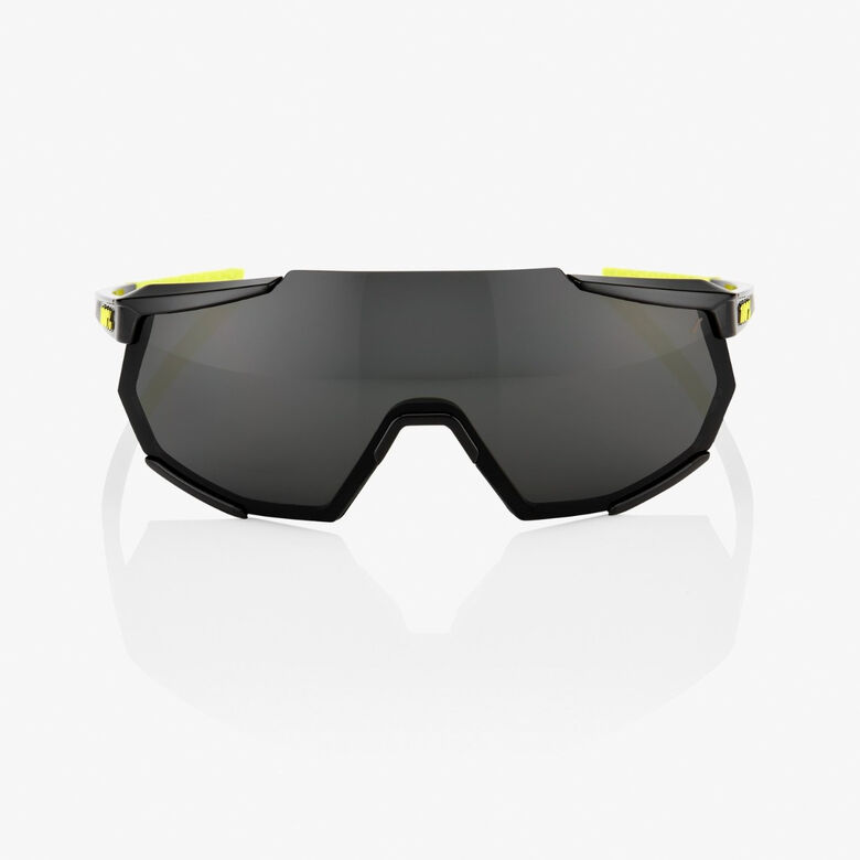100% RACETRAP MTB SUNGLASSES GLOSS BLACK W/ SMOKE LENS