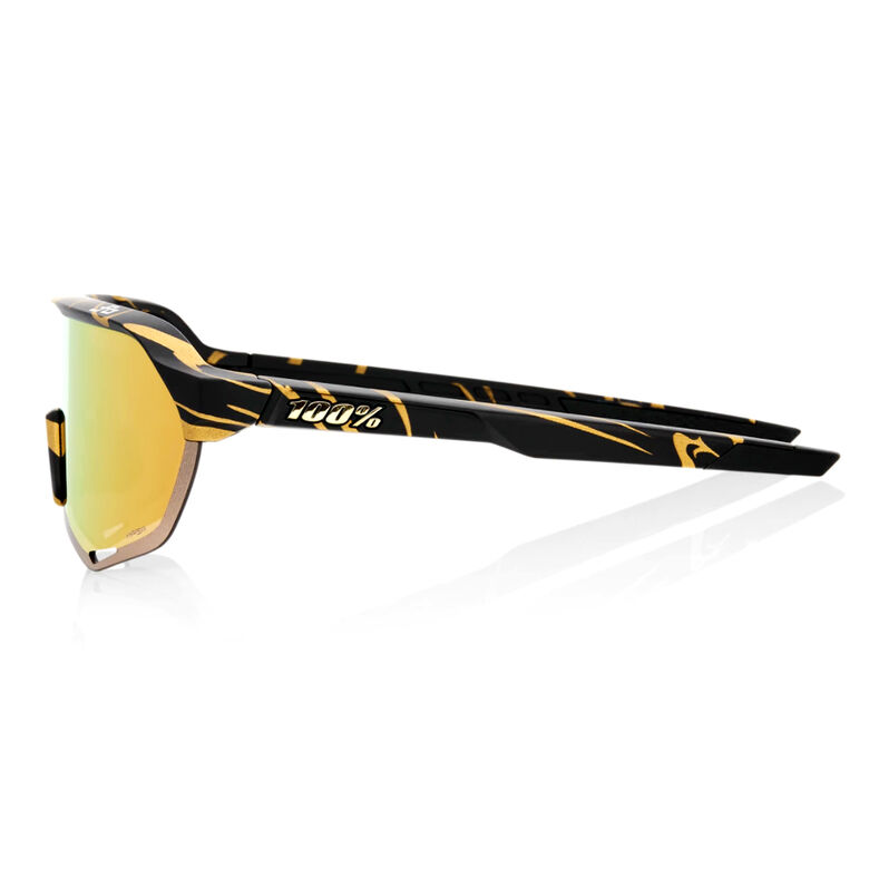 CYCLING GLASSES 100% S2 SAGAN (MTLC/GLD FLK)