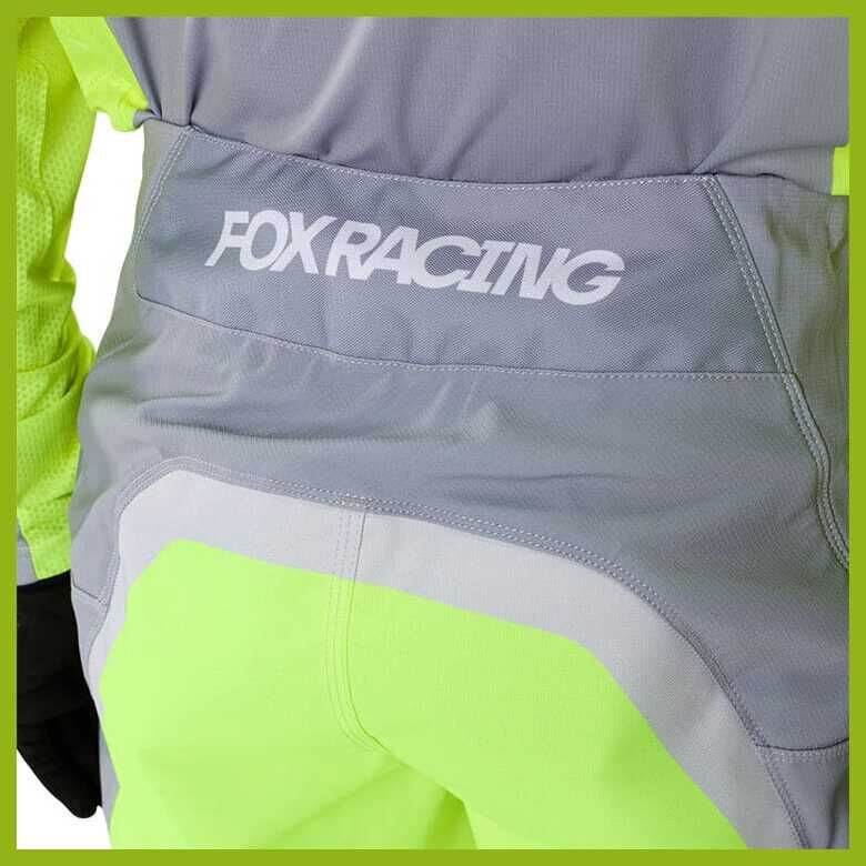 MOTOCROSS COMBO FOX 180 FRAME (GRY/YLW)