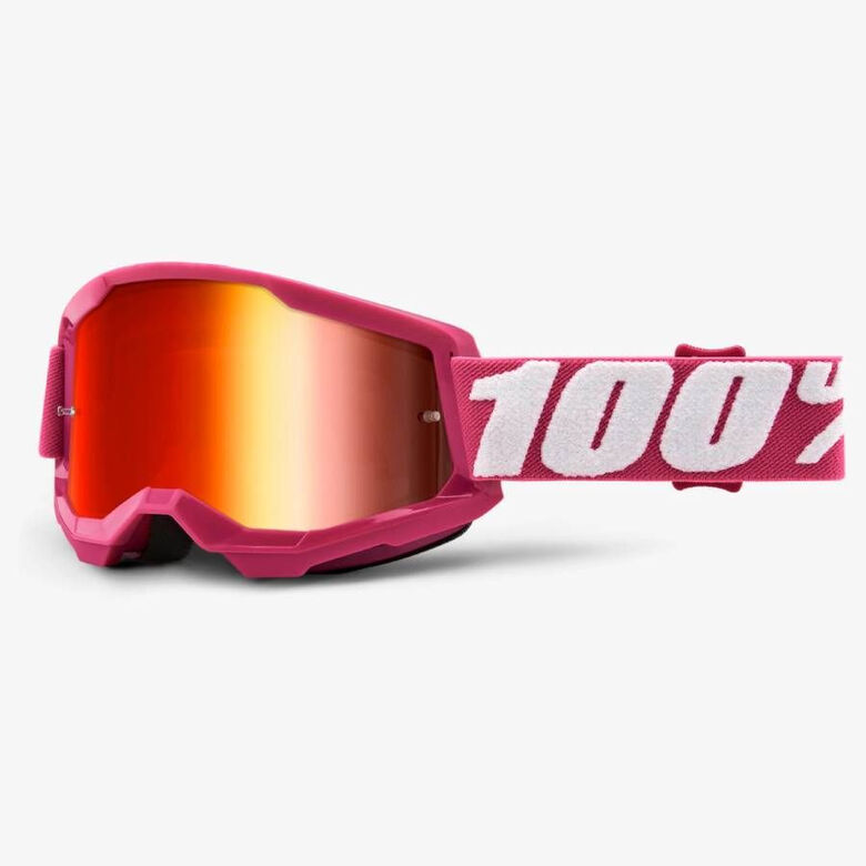 100% STRATA 2 GOGGLI FLETCHER Z MIRROR RED LEČO