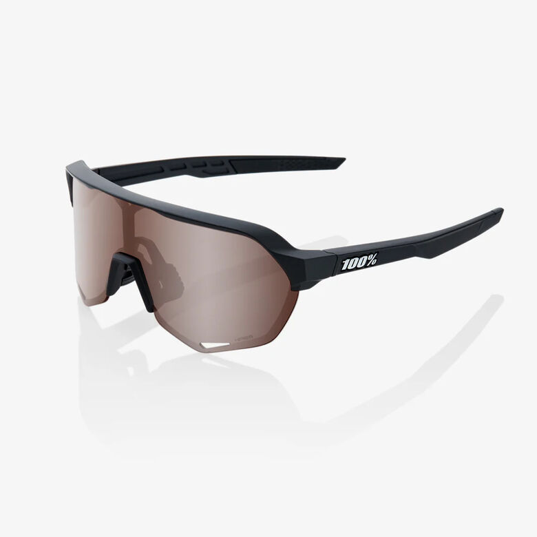 CYCLING GLASSES 100% S2 HiPER® (BLK/SLVR LNS)