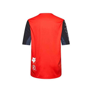 DEFEND ELEVATED CHILDREN'S MTB SHORT-SLEEVE T-SHIRT FOX [FLO RED]