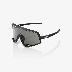 100% GLENDALE MTB SUNGLASSES SOFT TACT BLACK W/ SMOKE LENS