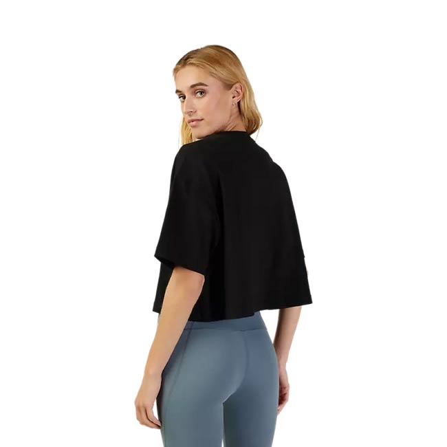 W WORDMARK OS CROP TEE [BLK] XS - second image