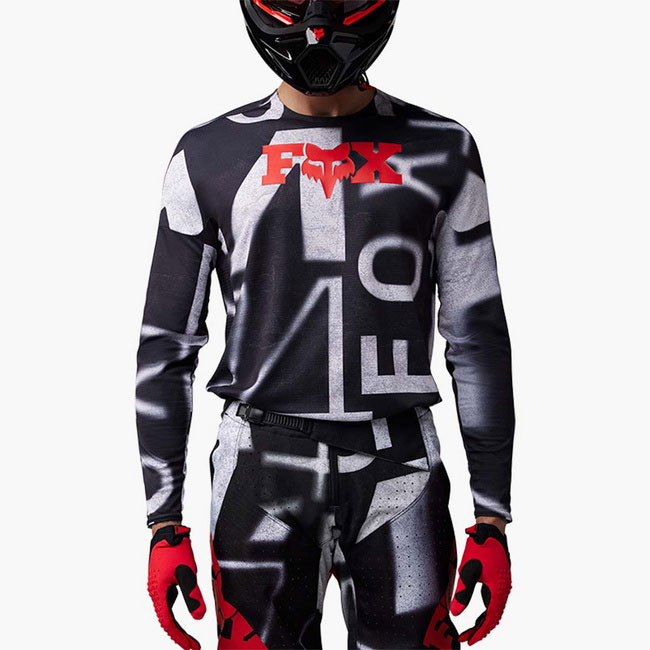 360 SEVENTY4 MOTORKOS HLAČE/ MOTOKROS MAJICA FOX [FLO RED]