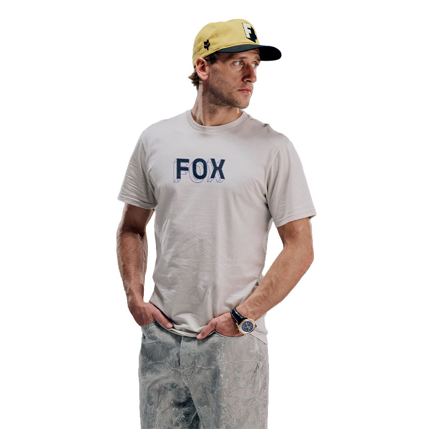 KRATKA MAJICA FOX IMAGE PRINT 195-White-S