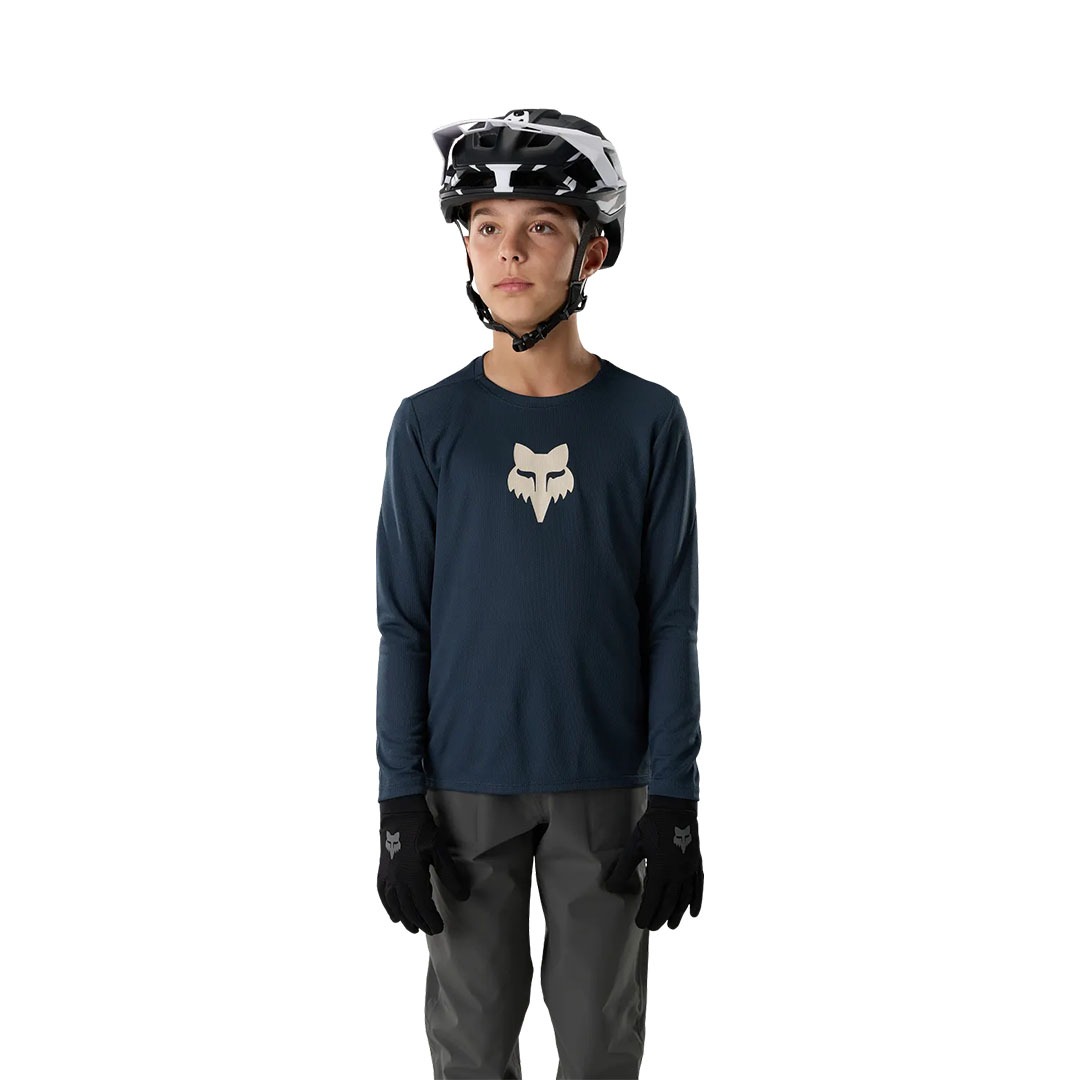 OTROŠKA MAJICA Z DOLGIMI ROKAVI FOX HEAD [GLXY BLU] YS