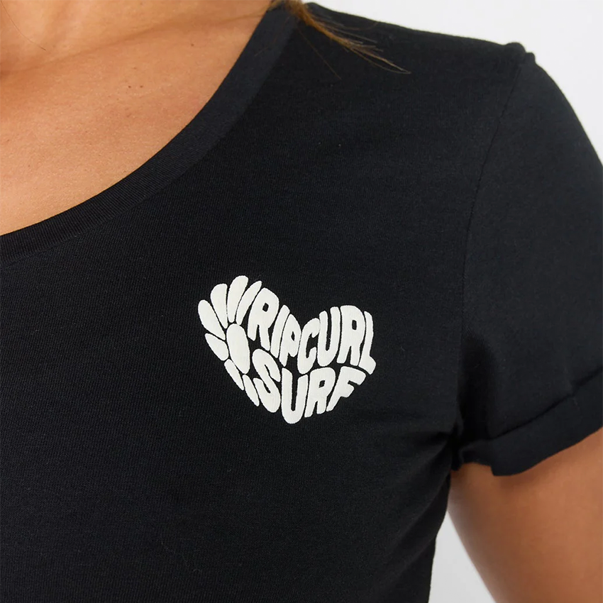 ŽENSKA KRATKA MAJICA RIP CURL HEART-Black-S - second image