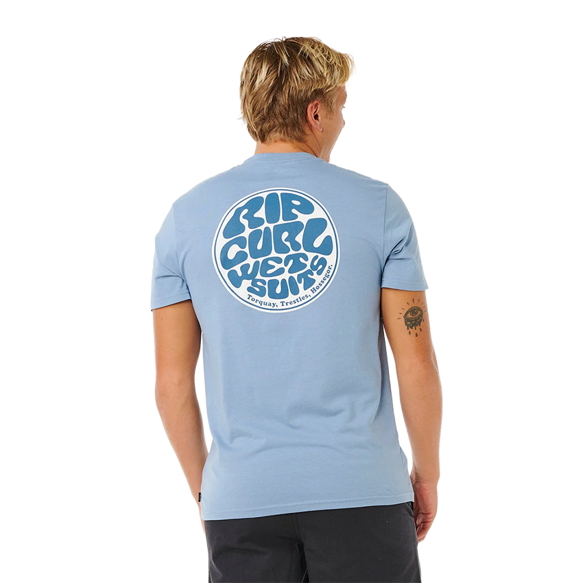 KRATKA MAJICA RIP CURL WETTIEPASSAGE ICON-Blue-M - second image